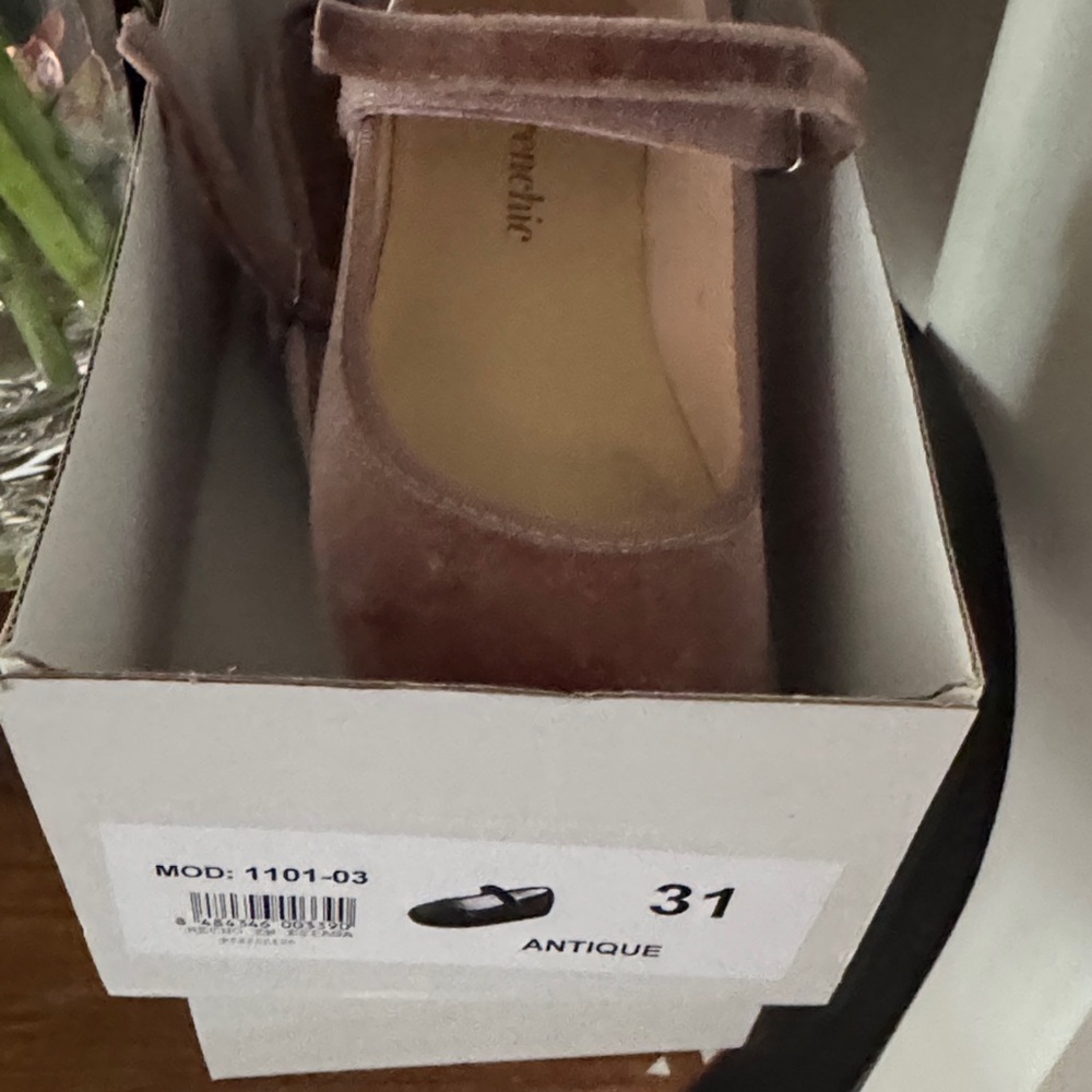 Velvet Antique Pink Mary Jane Shoes